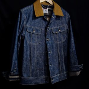 blue denim button up jacket